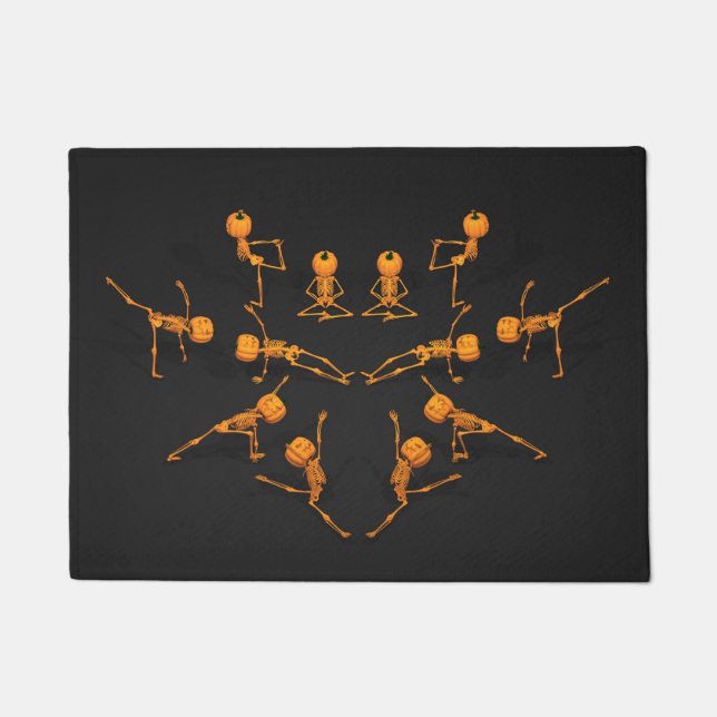 Halloween-Yoga-Klasse Fußmatte (Vorderseite)