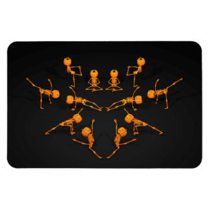Halloween-Yoga-Klasse Magnet