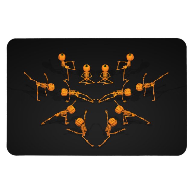 Halloween-Yoga-Klasse Magnet (Horizontal)