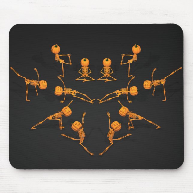 Halloween-Yoga-Klasse Mousepad (Vorne)