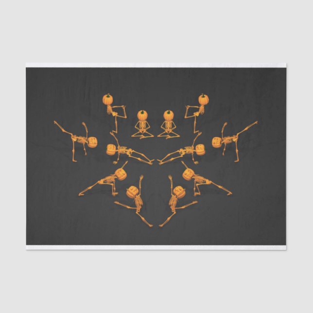 Halloween-Yoga-Klasse Seidenpapier (Vorderseite)