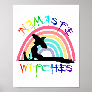 Halloween Yoga Lgbt Pride - Namaste Hexen Poster