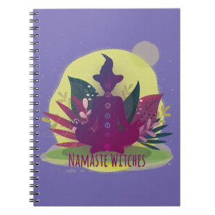 Halloween Yoga Namaste Hexen Notizblock