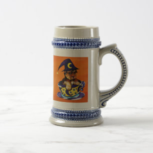 Halloween Yorkie Poo Bierglas