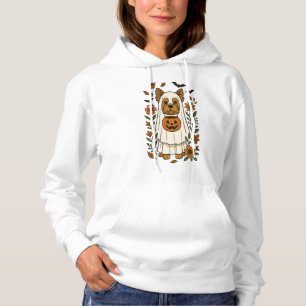 Halloween Yorkshire Terrier Blumen Halloween Hoodie