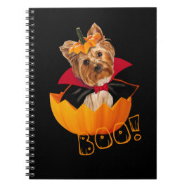 Halloween Yorkshire Terrier-Hundekürbis Notizblock