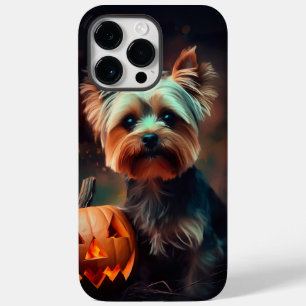 Halloween Yorkshire Terrier mit Pumpkins Beängstig Case-Mate iPhone 14 Pro Max Hülle