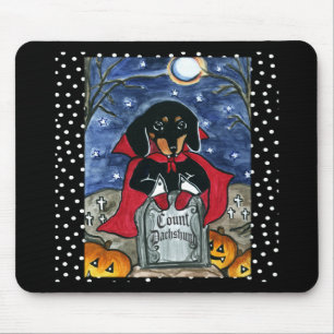 Halloween-Zähl-Dachshund Mousepad