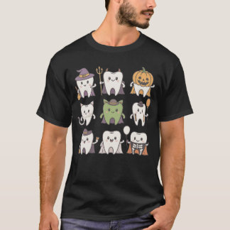 Halloween-Zahnarzt Witcheeth Dental-Crew-Kostüm Ic T-Shirt