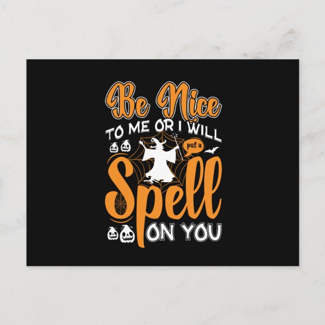 Halloween-Zauber Postkarte (Vorderseite)