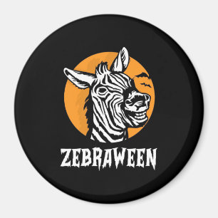 Halloween Zebra Magnet