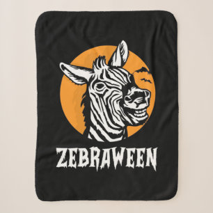 Halloween Zebra Sherpadecke