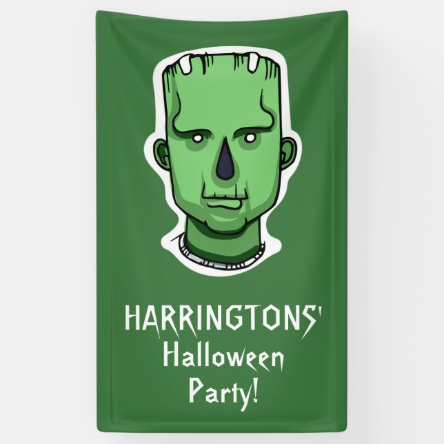 Halloween-Zeichen, benutzerdefiniertes Textbanner  Banner (Vertikal)