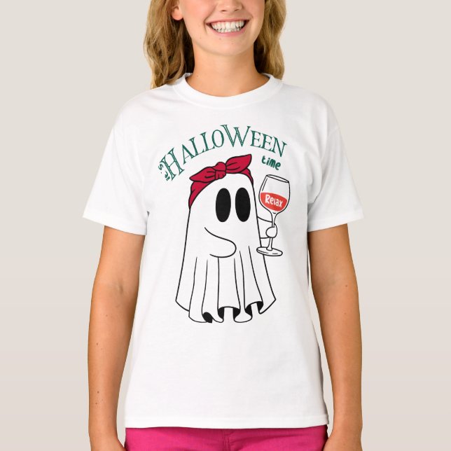Halloween Zeit Gruselig T-Shirt (Vorderseite)