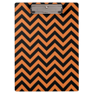 Halloween Zickzack Pattern Clipboard Klemmbrett