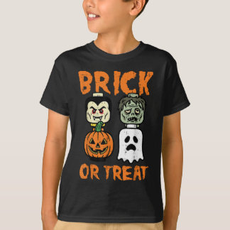 Halloween-Ziegel-oder-Süßigkeiten-Kostümbausteine T-Shirt