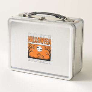 Halloween-Zitat Ich bin seit letztem Halloween ber Metall Brotdose