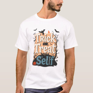 Halloween-Zitat "Trick or Treat Yo' Self" T-Shirt