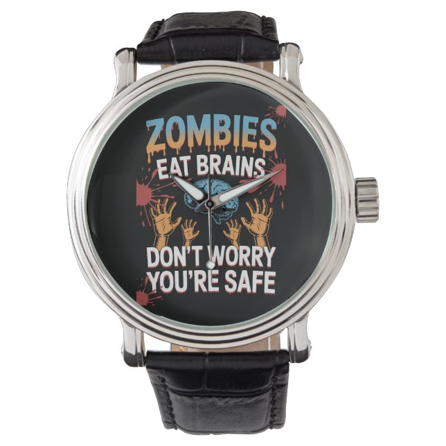 Halloween Zombie Armbanduhr (Vorderseite)