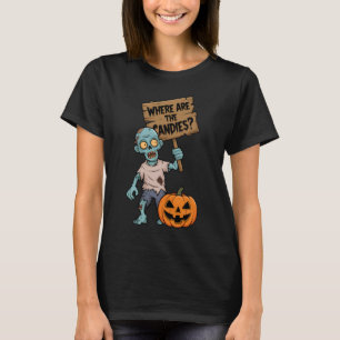 Halloween Zombie Cartoon und lustig T-Shirt