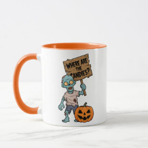 Halloween Zombie Cartoon und lustig Tasse
