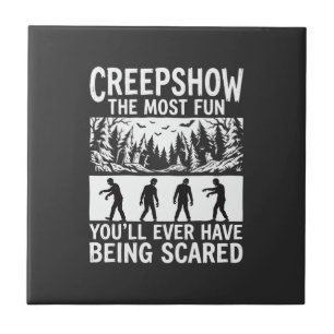 Halloween Zombie Erschrocken Horror Vektor Design_ Fliese
