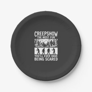 Halloween Zombie erschrocken Horror Vektor Design_ Pappteller