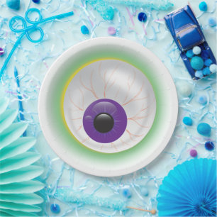 Halloween Zombie Ghost Eyeball Cyclops Auge Pappteller