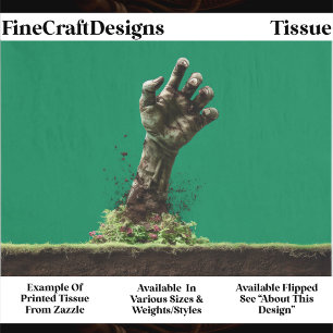 Halloween Zombie Hand aus dem Grab ES4L Decoupage Seidenpapier