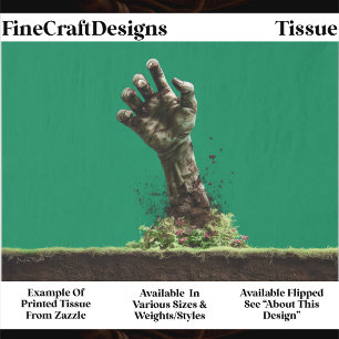 Halloween Zombie Hand Aus Dem Grab ES4R Decoupage Seidenpapier