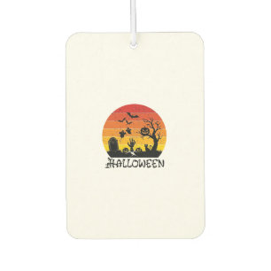 Halloween Zombie Hand Grabstein Baum Schwarze Katz Autolufterfrischer