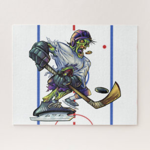 Halloween Zombie Hockey Player Funny Sports