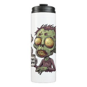Halloween Zombie Kaffeezeit Thermosbecher