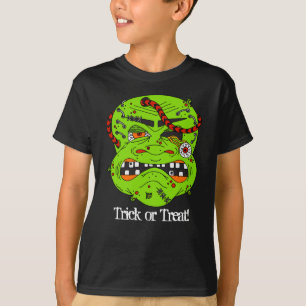 Halloween-Zombie-Monster-Trick oder -Treff T-Shirt