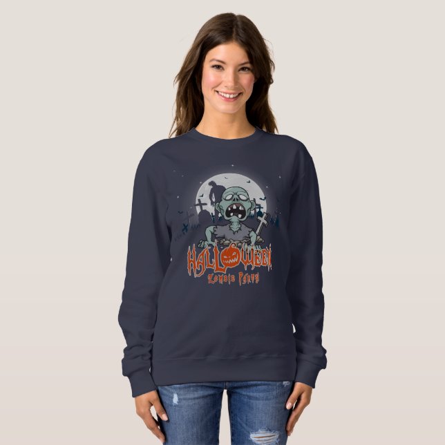Halloween Zombie Party | Frauen Sweatshirt (Vorne ganz)