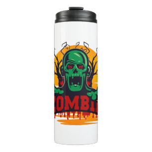Halloween-Zombie Thermosbecher