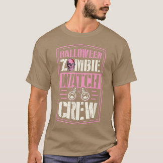 Halloween Zombie Watch Crew Funny Matching Hallowe T-Shirt