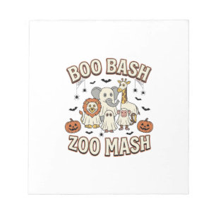 Halloween-Zoo-Boo-Bash-Lustige-Tierparty_1 Notizblock