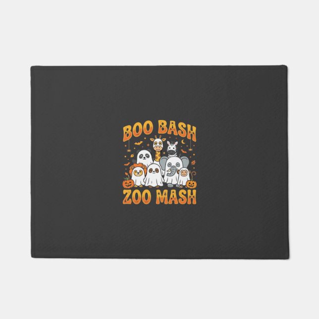 Halloween-Zoo-Tiere Boo Bash Zoo Mash_1 Fußmatte (Vorderseite)
