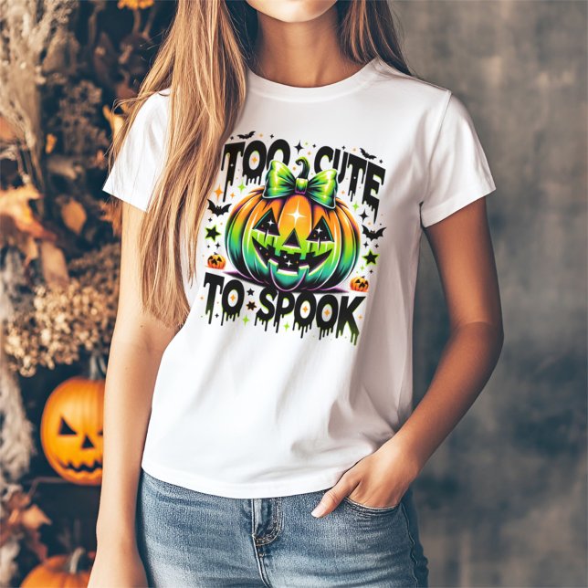 Halloween zu Niedlich, Coquette Pumpkin zu spreche T-Shirt (Von Creator hochgeladen)