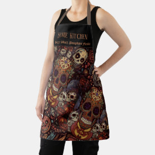 Halloween, Zucker-Schädel-Kürbis-Party, Calavera A Schürze