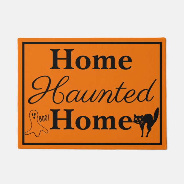 Halloween Zuhause Spuk Zuhause Fußmatte (Vorderseite)