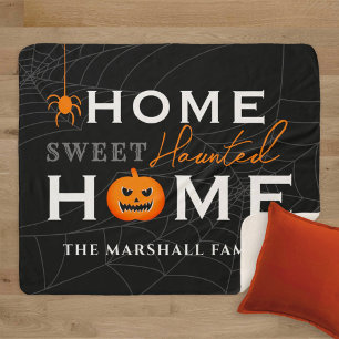 Halloween Zuhause Süßes Verfluchtes Zuhause Famili Sherpadecke