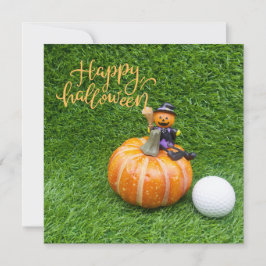 Halloween zum Golfer mit Golfer Halloween Karte