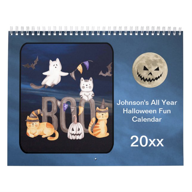 Halloween zum Spaß Das ganze Jahr über personalisi Kalender (Titelbild)