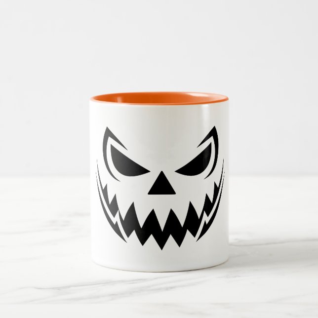 Halloween Zweifarbige Tasse (Mittel)