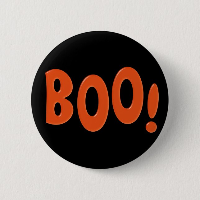 Halloweenboo-Knopf Button (Vorderseite)