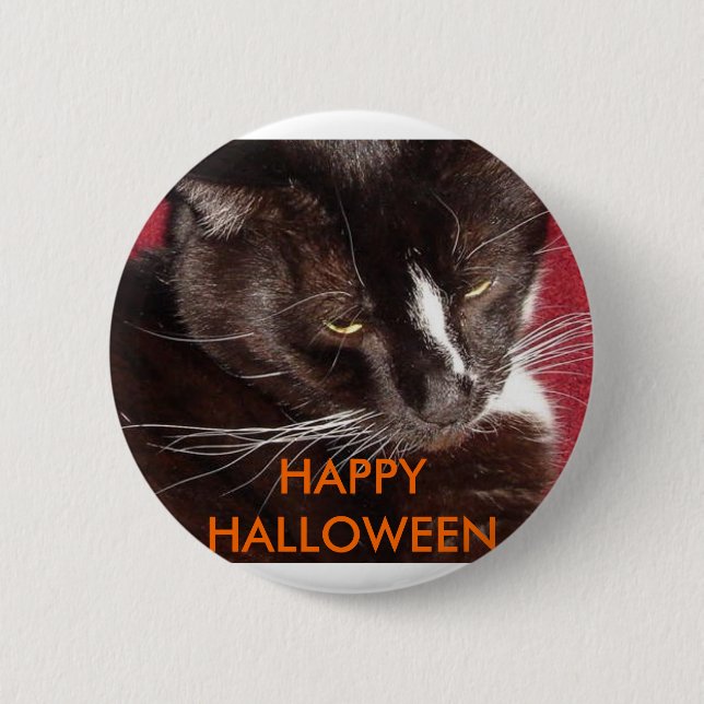 HALLOWEENCAT BUTTON (Vorderseite)