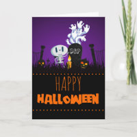 Halloweengraveyard-gespenstisches niedliches