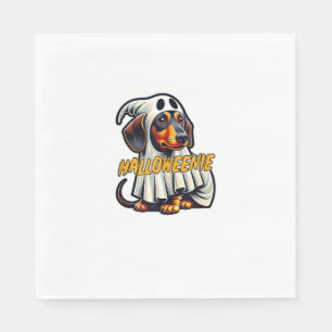 Halloweenie Funny Halloween-Dackel als Dressing Serviette